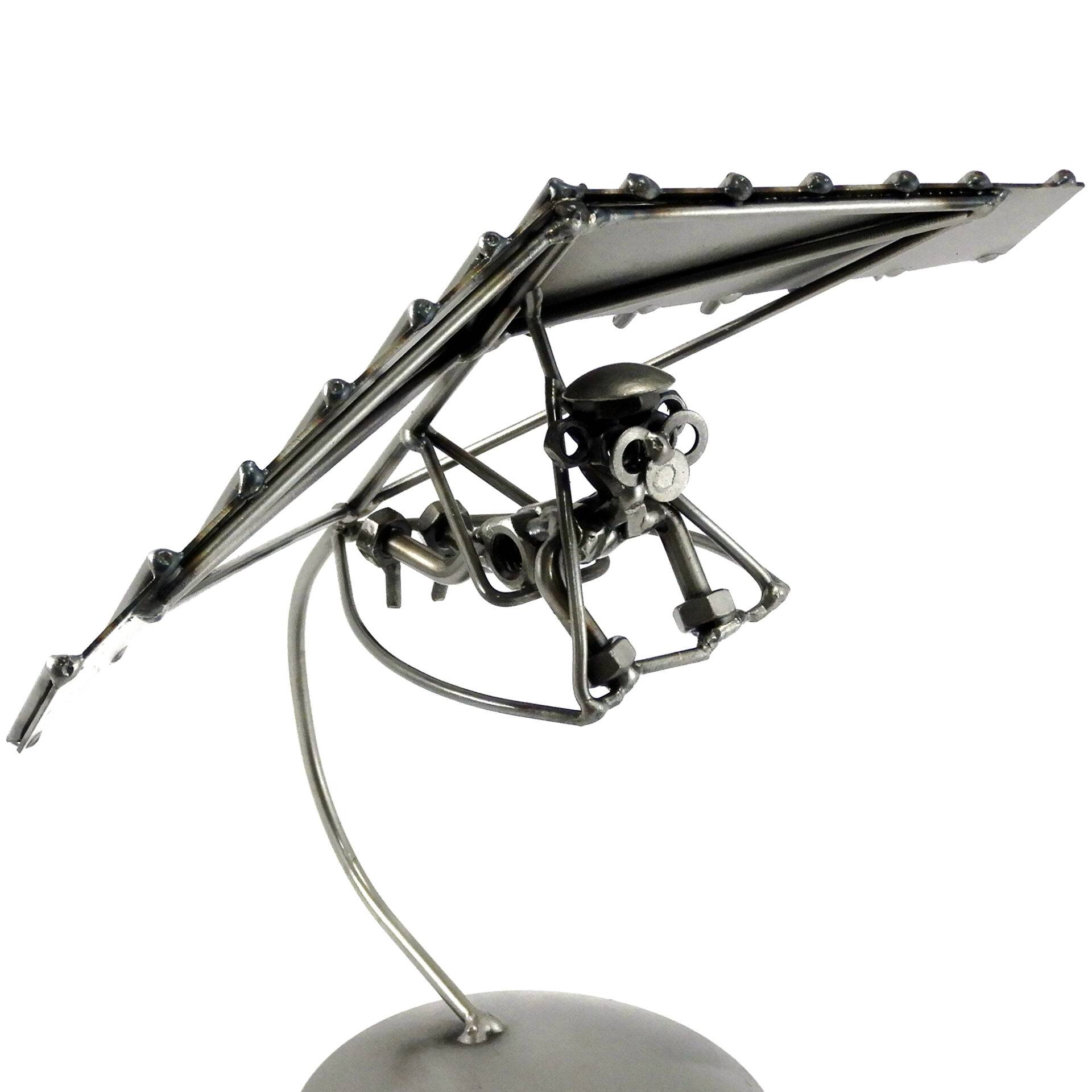 SCULTURA DELTAPLANO PARAPENDIO METAL IDEA.IT