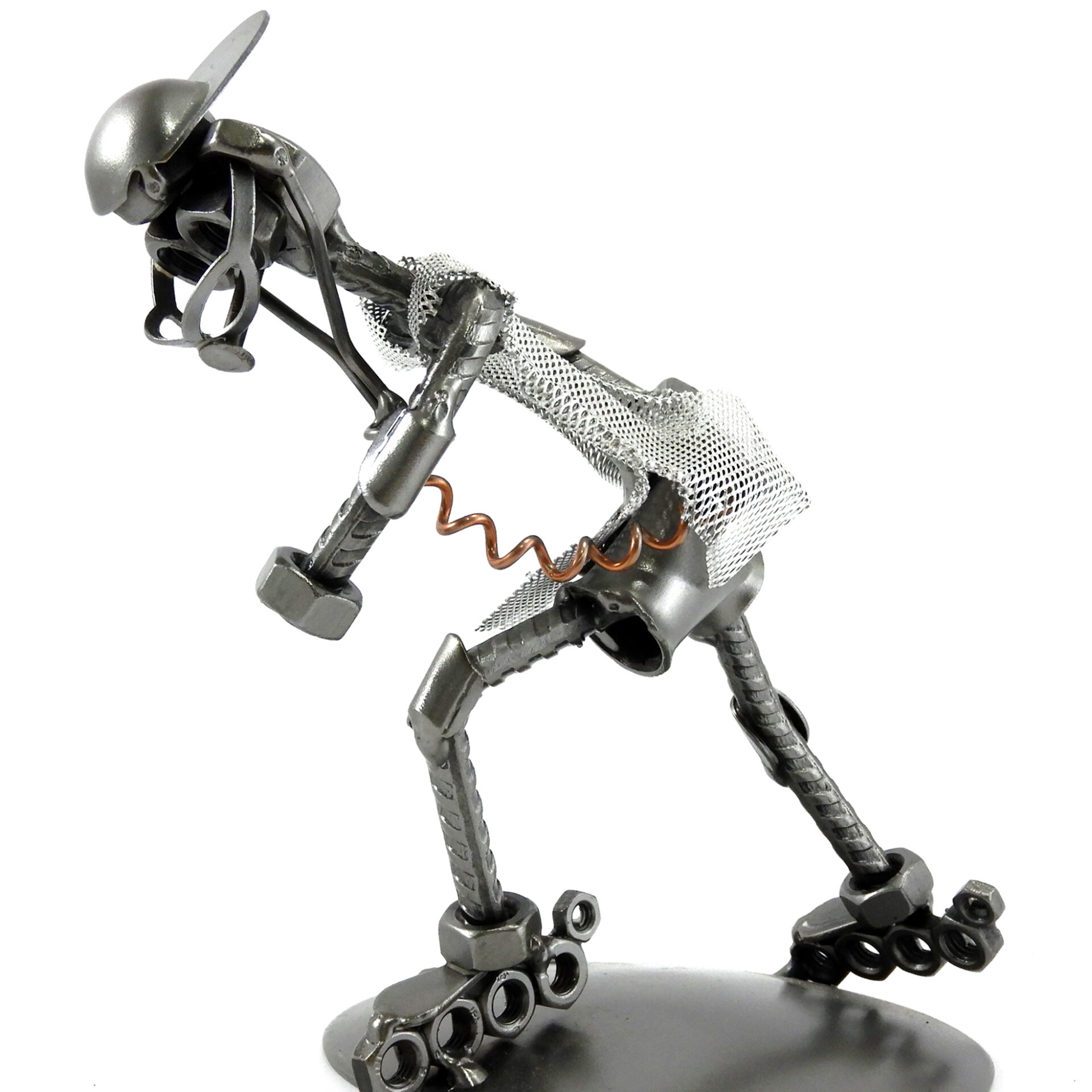 SCULTURA PATTINI IN LINEA ROLLERBLADER PATTINATORE METAL IDEA.IT