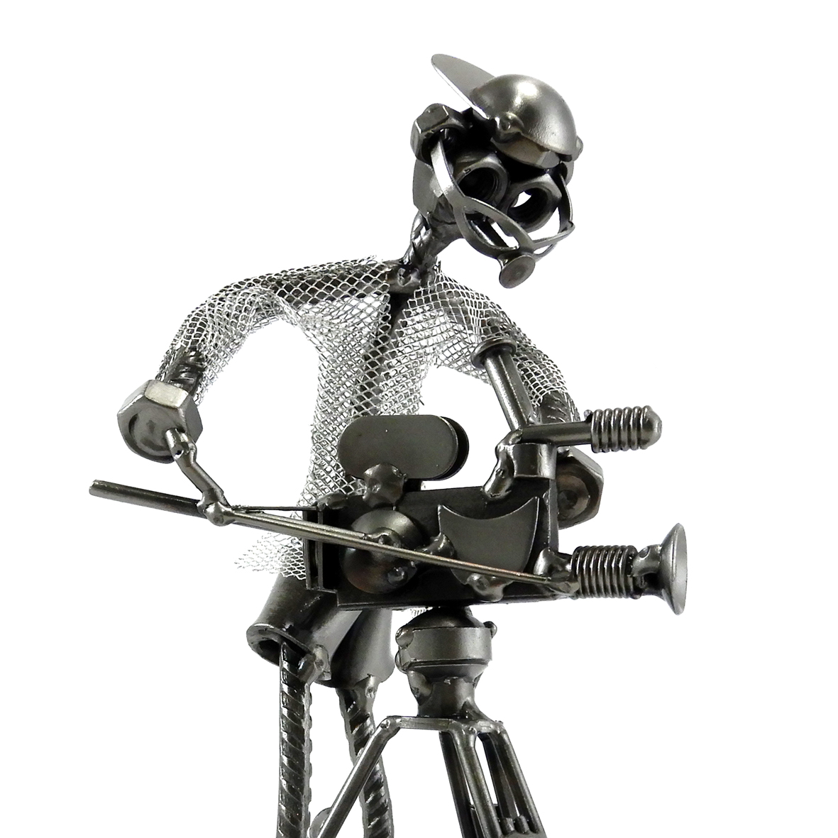 SCULTURA REGISTA CINEOPERATORE METAL IDEA.IT