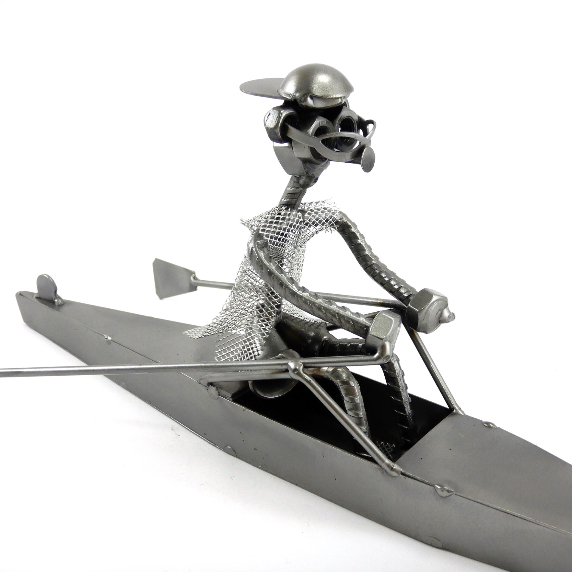 SCULTURA CANOTTAGGIO CANOISTA METAL IDEA.IT