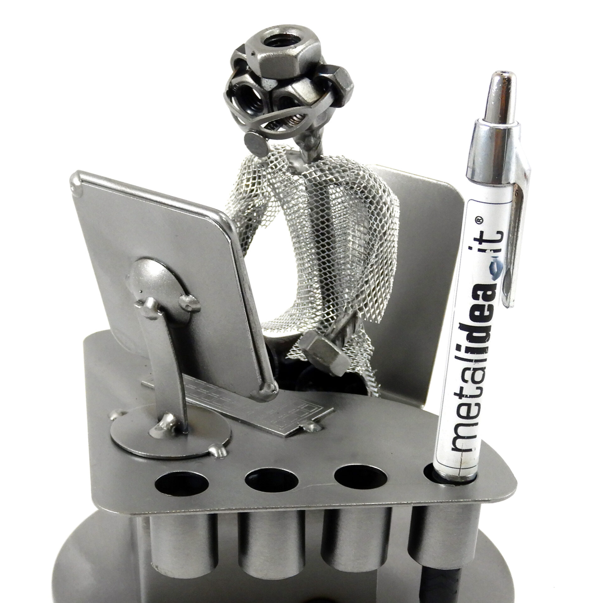 impiegato con porta penne Metal idea.it