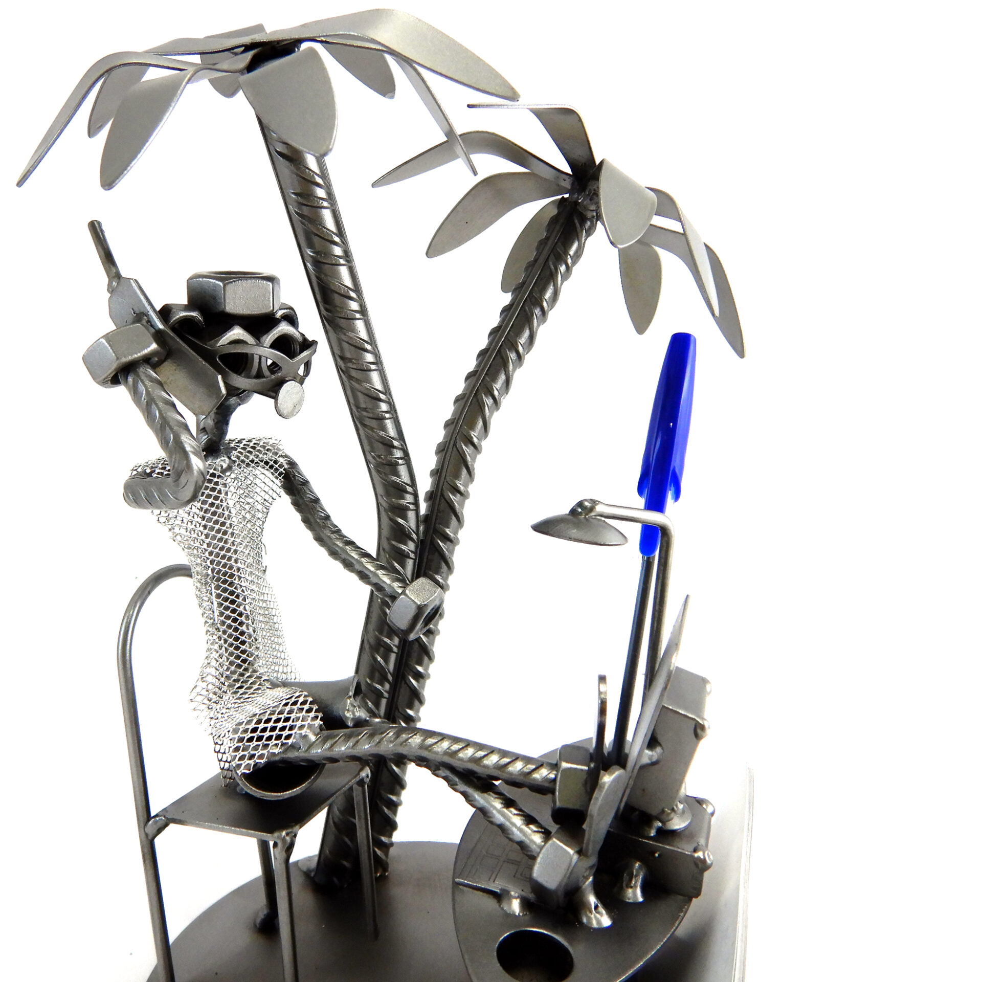 SCULTURA BOSS TRAVEL OFFICE Idea Regalo imprenditore metal idea.it