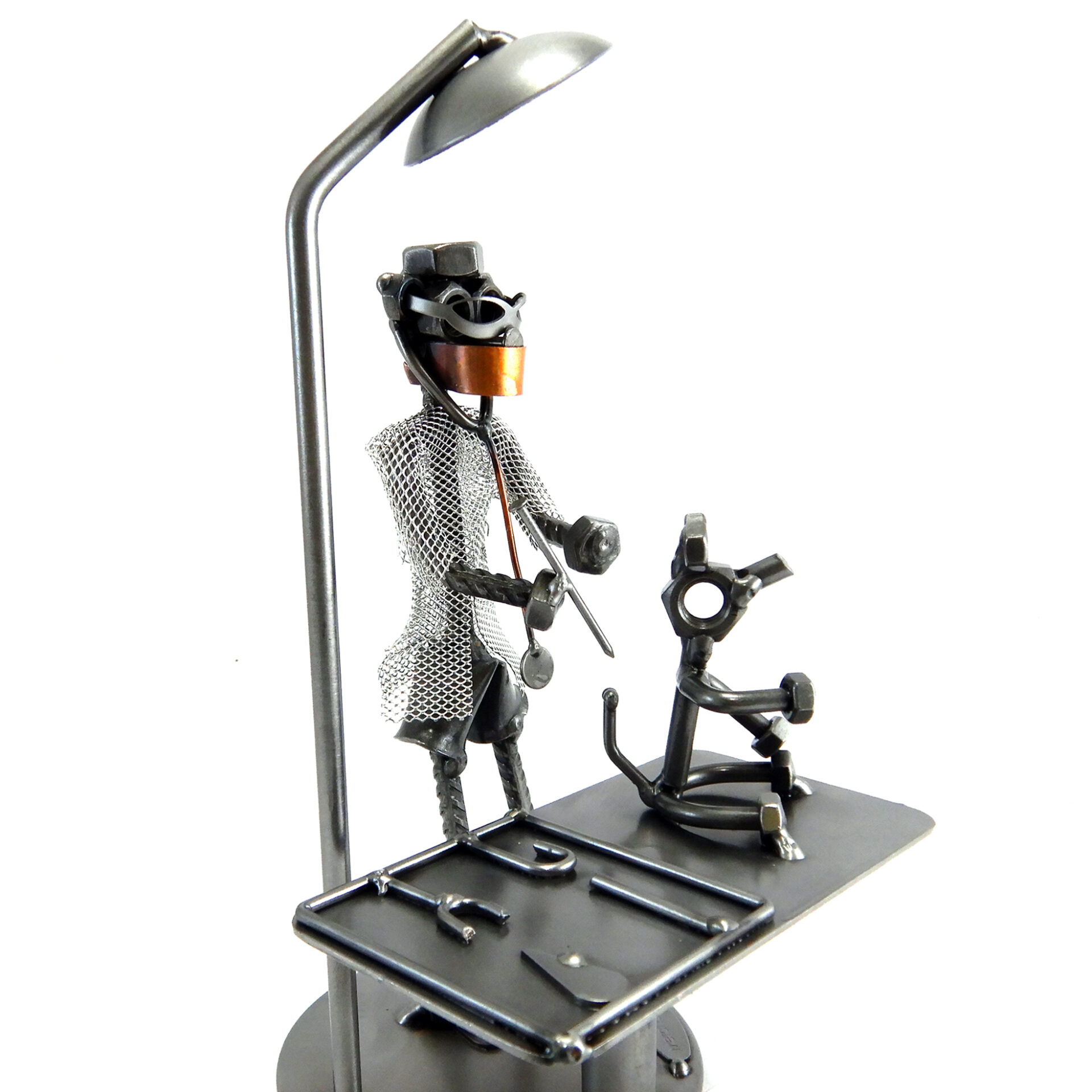 SCULTURA MEDICO VETERINARIO METAL IDEA