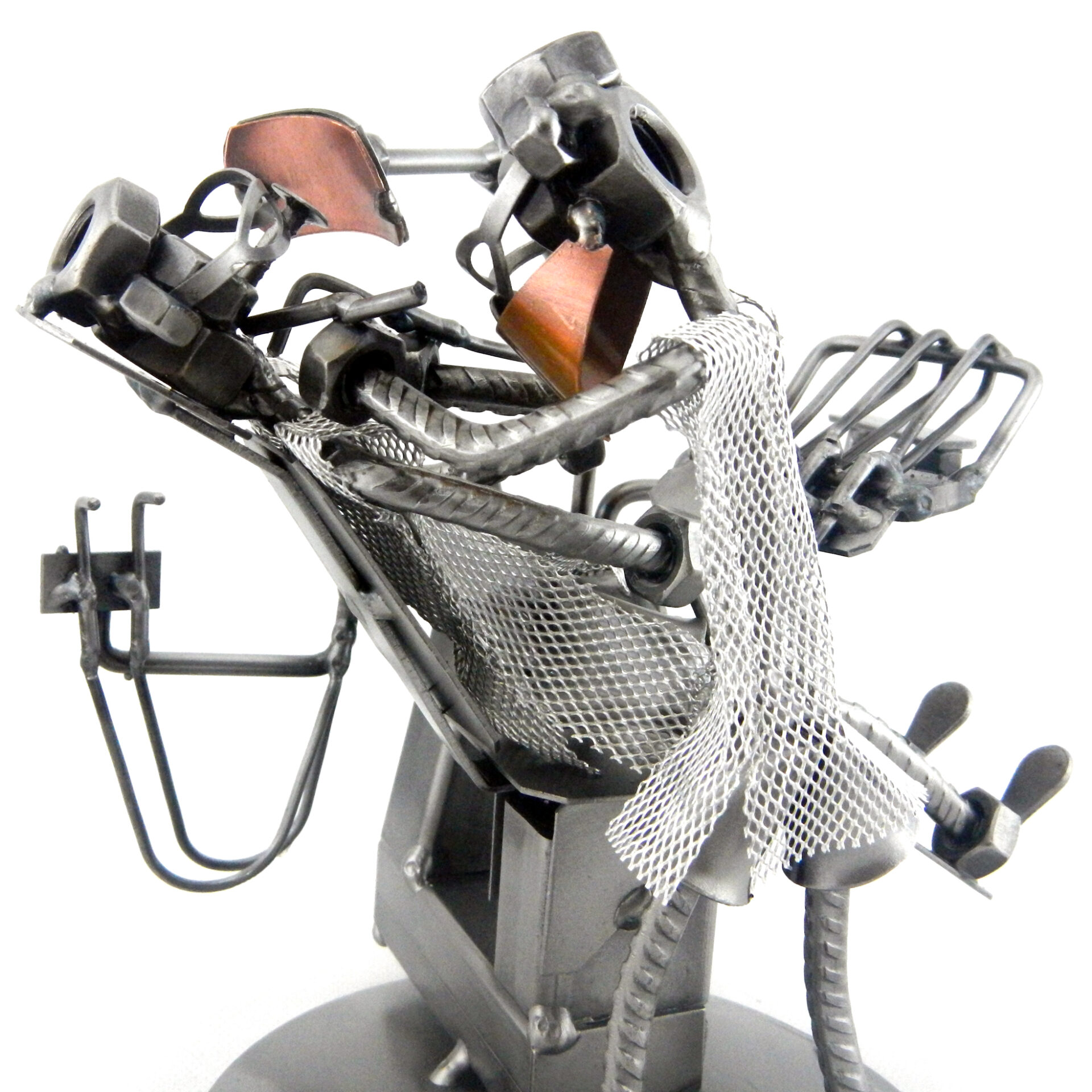 SCULTURA MEDICO DENTISTA METAL IDEA.IT