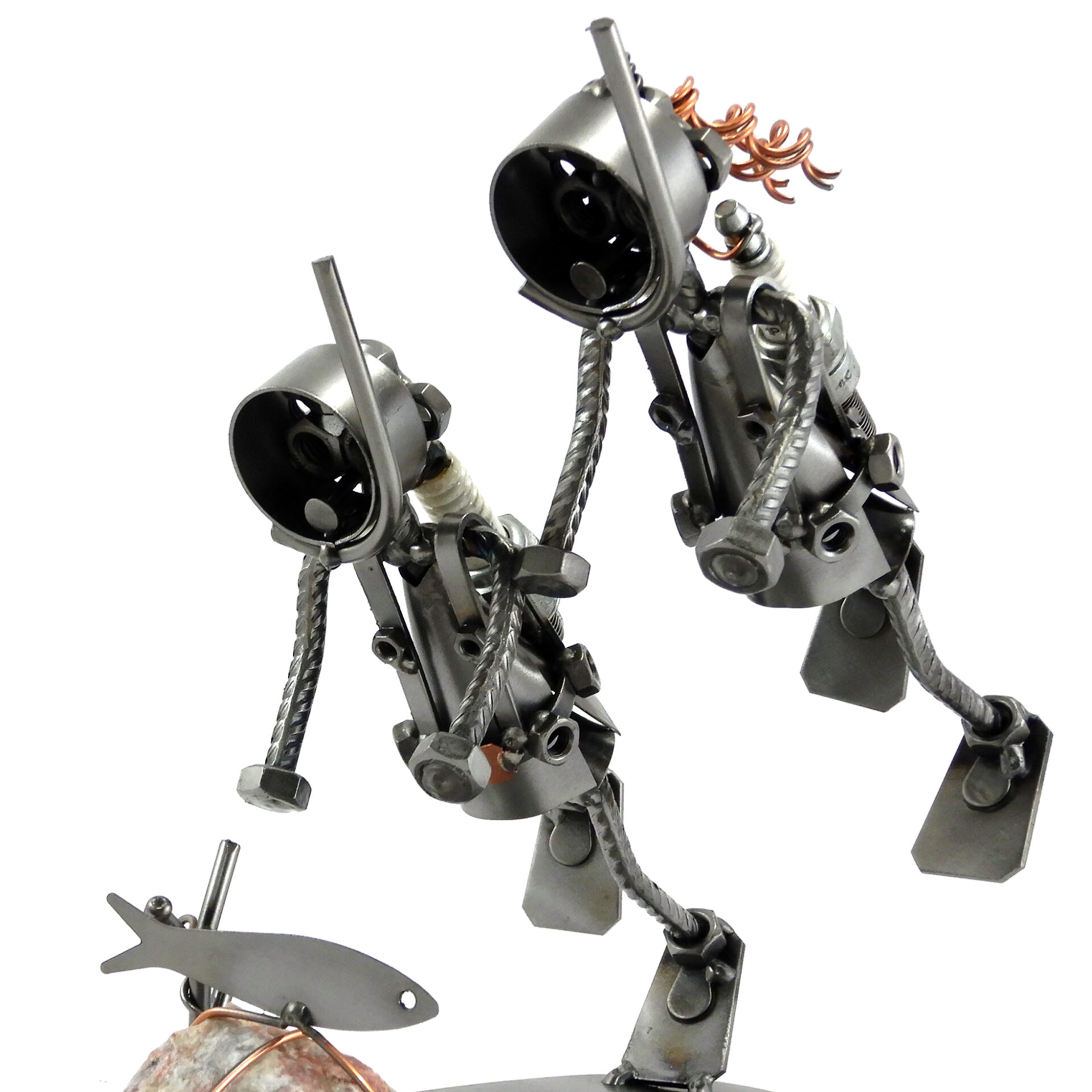 SCULTURA COPPIA DI SUB