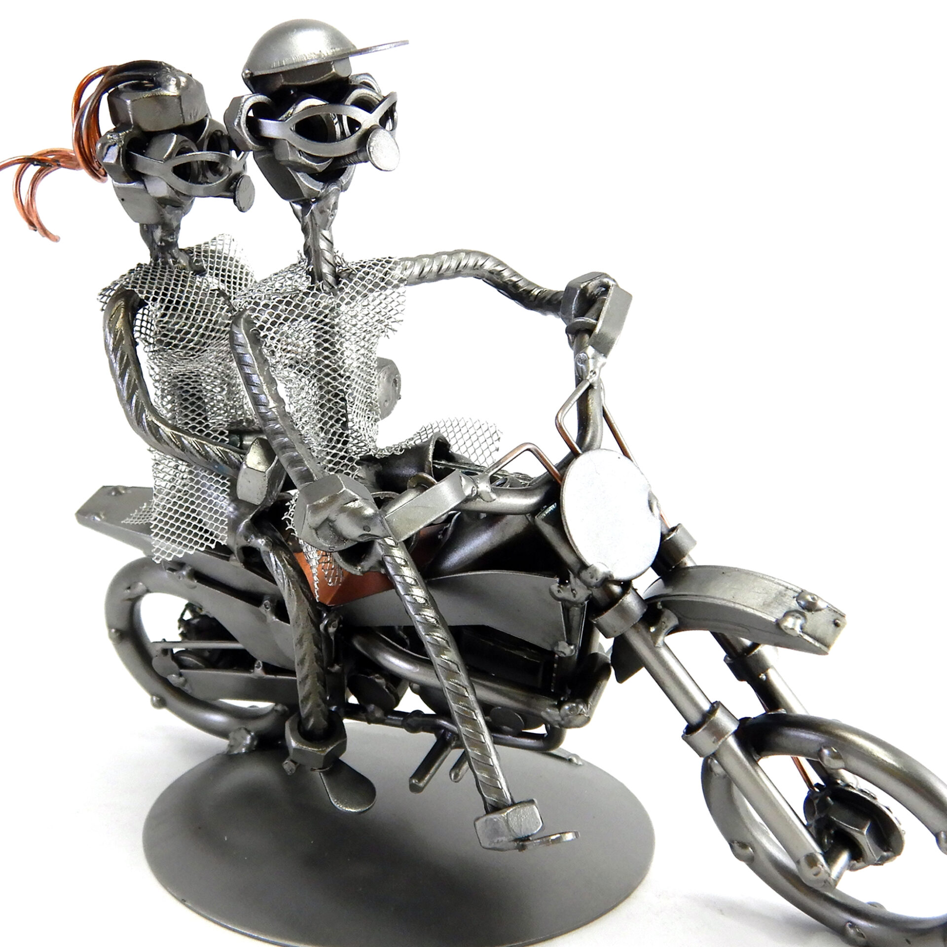 COPPIA SU MOTO CROSS METAL IDEA.IT