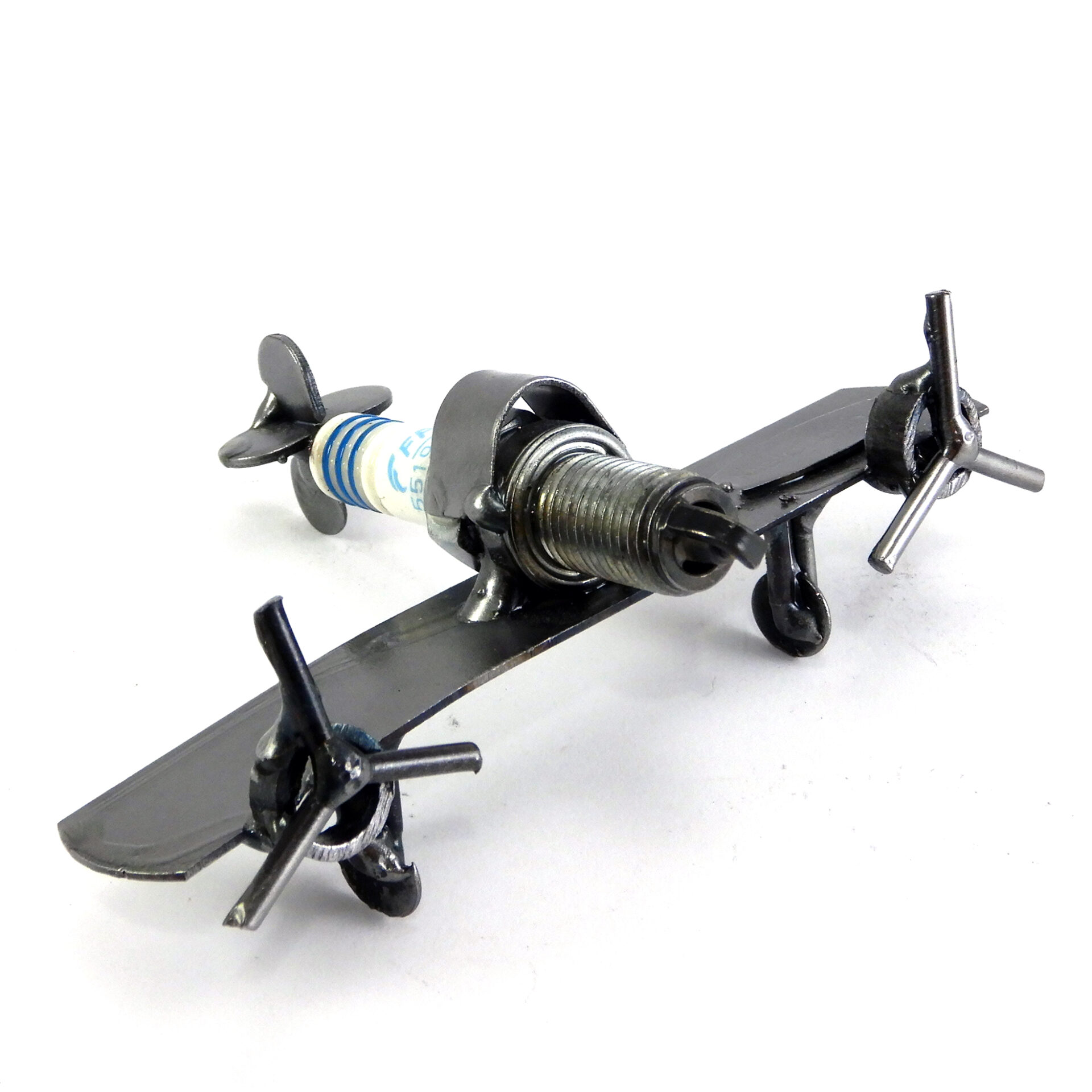 SCULTURA AEROPLANO MINI METAL IDEA.IT
