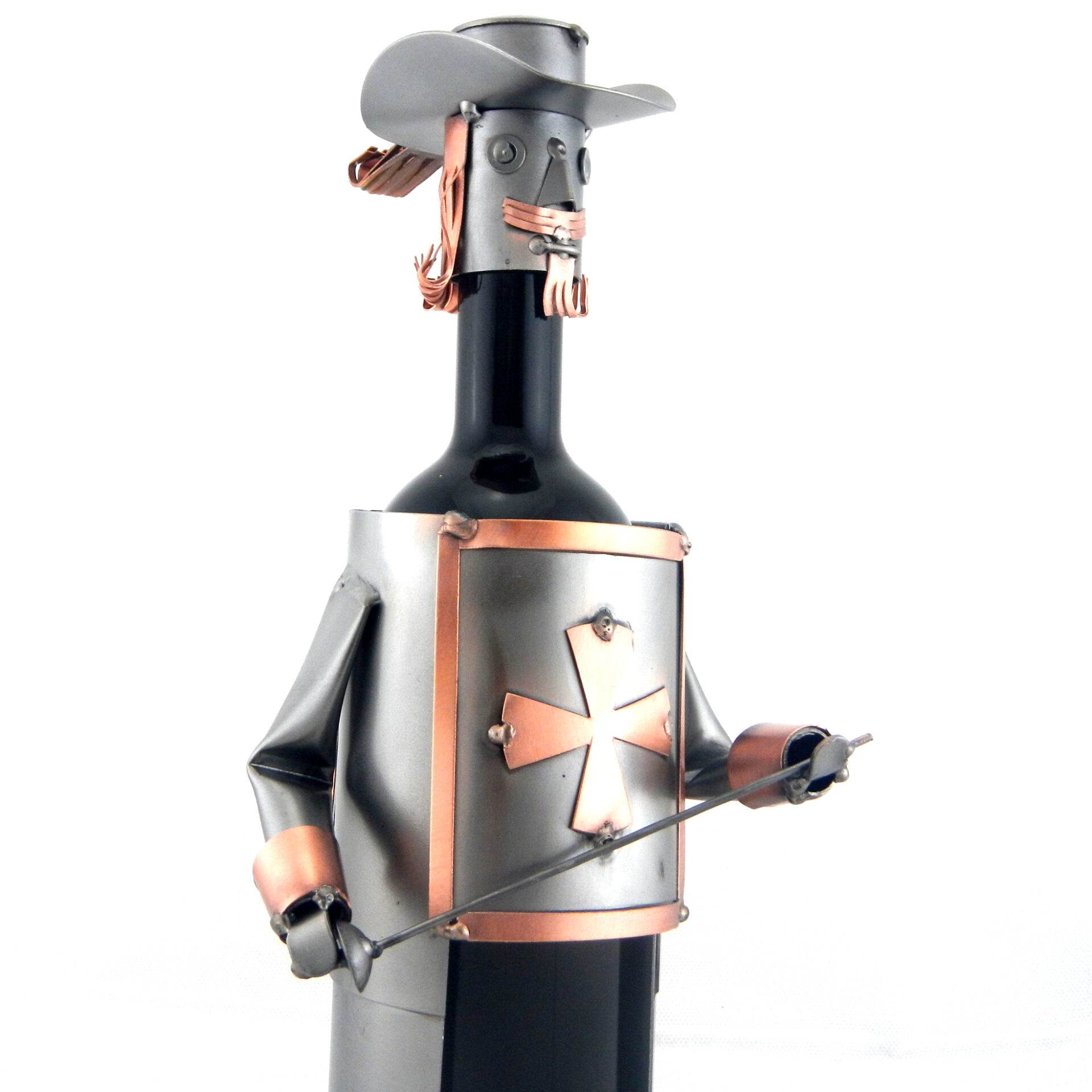 PORTA BOTTIGLIA MOSCHETTIERE METAL IDEA.IT