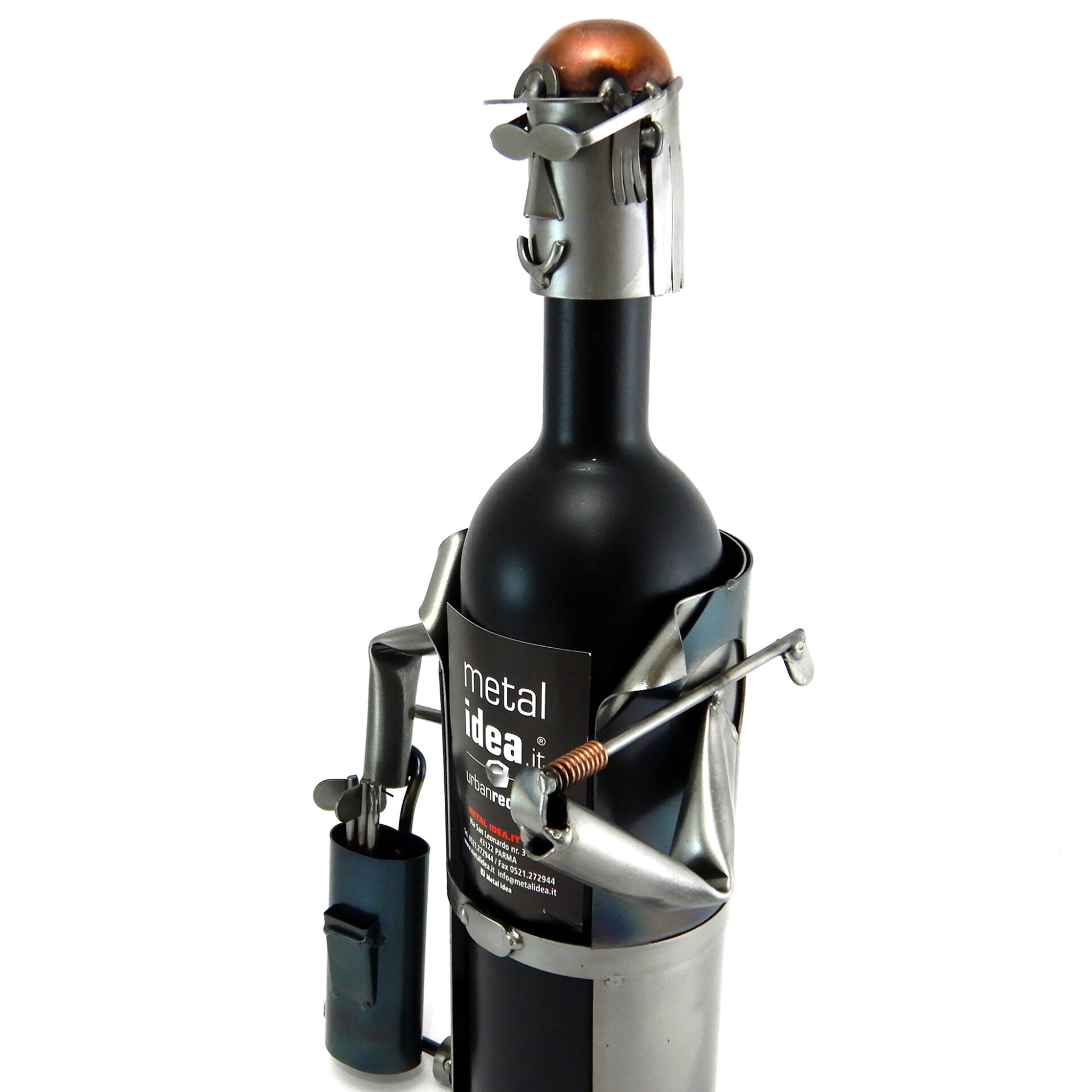 PORTA BOTTIGLIA GOLFISTA METAL IDEA.IT