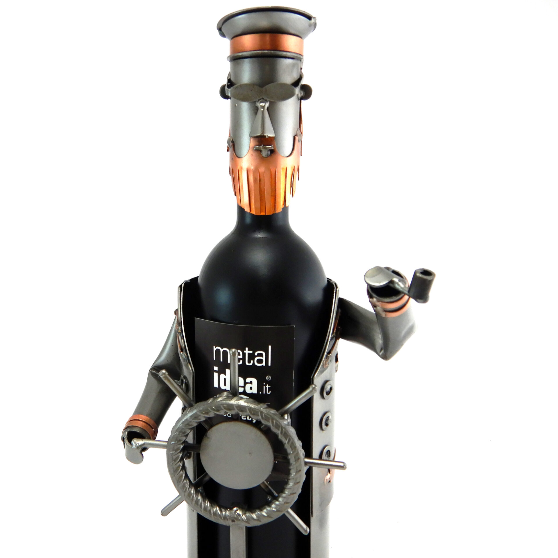 PORTA BOTTIGLIA CAPITANO METAL IDEA.IT