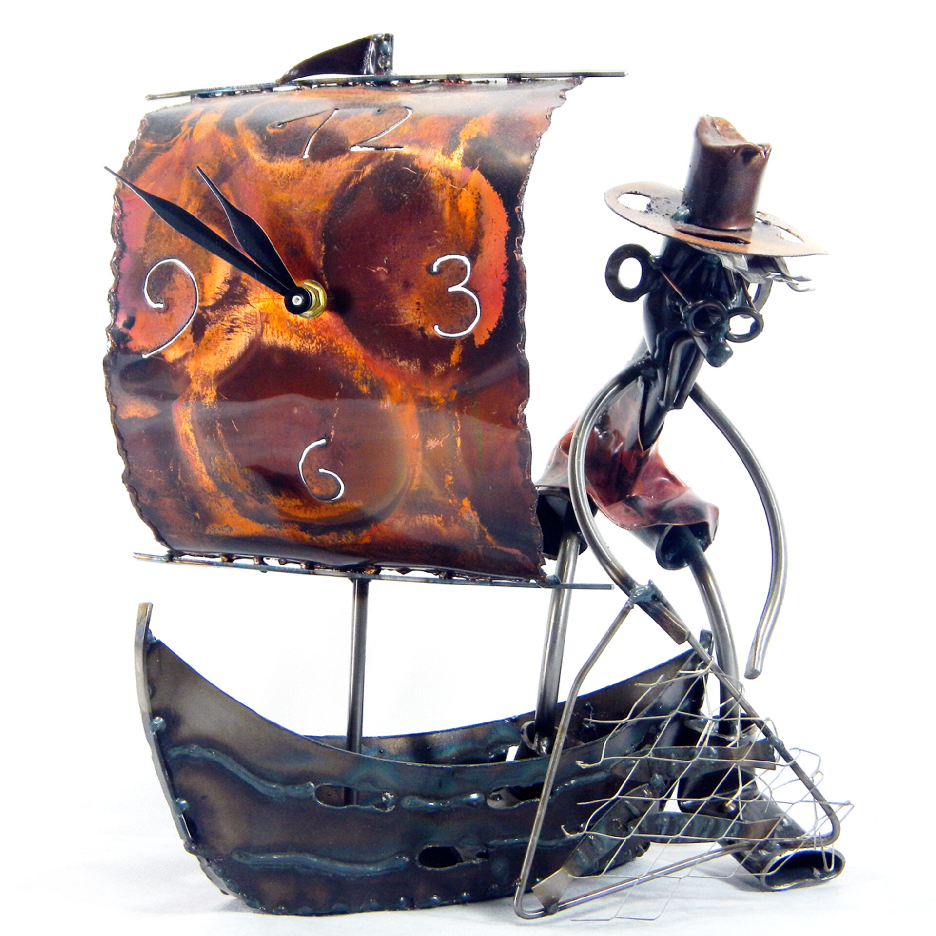 pescatore su veliero metal idea.it